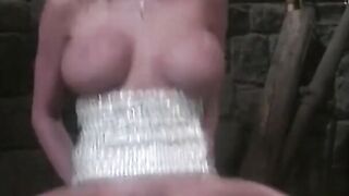 Horny blond has wild doggy style then gets facial