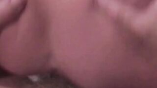 Horny blond has wild doggy style then gets facial