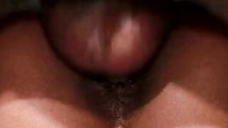 Thin flat-chested Girl spread by thick african penis