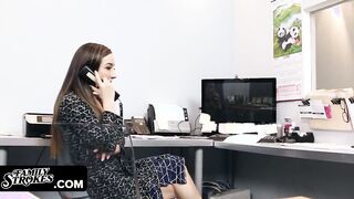 Naught Teenagers Seduces Stepdaddy At Work