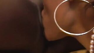 2 black lesbians lick snatch and boned both holes with toys