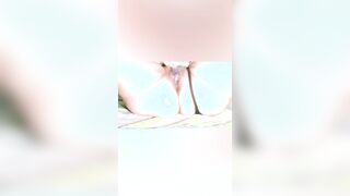 Hispanic babe and Goddess rides toy
