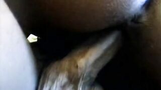 African penis is blown rough by black hot