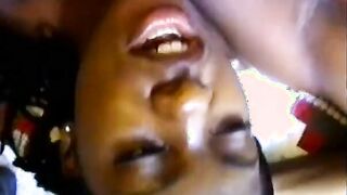 African penis is blown rough by black hot