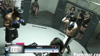 Babe Hot Ann Marie Rios Fucks With The Boxing Champ
