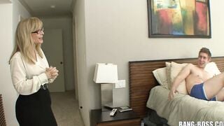 OMG! My Step Aunt caught me jerking off and wants to screwed! TABOO