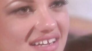 Skanky raven-haired seductress blows a fat dick