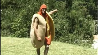 Fat bitch gets rammed doggy style by white boy on a chair