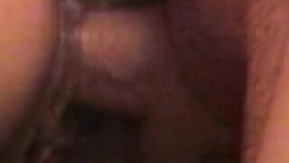 Black Bae gets fucked and creamed by white stud into bed