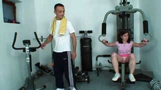Excercise ends into sixty-nine and cum on face