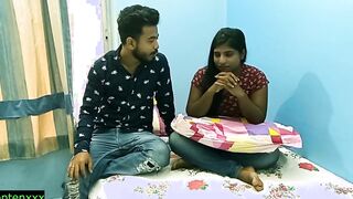 Desi eighteen sister and cousin brother Beauty sex at home!