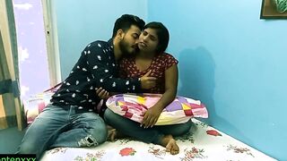 Desi eighteen sister and cousin brother Beauty sex at home!