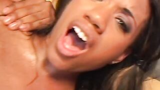 2 african Girl share jizz after stud fucks black booty