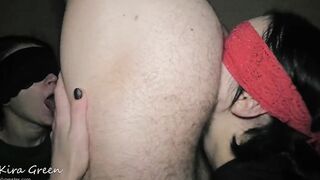 Bj and Anal Pleasure, licking and sucking off nuts, 3 way