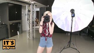 itsPOV - Photoshoot turns naked then hardcore with Zazie Skym