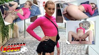 GERMAN SCOUT - SMALL 19 YEAR OLD SANDRA ZEE PICKUP AND HARD BANGED!