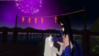 Starting the new Year with a Bang! [intense Groaning, VRchat Erp, point of view, 3D Cartoon, Nudity, Futa]