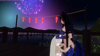 Starting the new Year with a Bang! [intense Groaning, VRchat Erp, point of view, 3D Cartoon, Nudity, Futa]