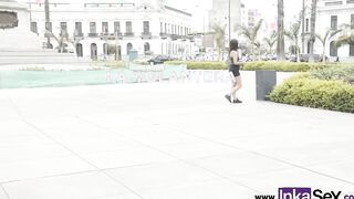 barely legal-year-mature submissive Venezuelan gets her first anal drilling on the streets of Lima