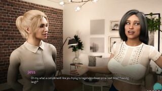 COLLEGE TIED #68 • Blanca gulps down on that long penis
