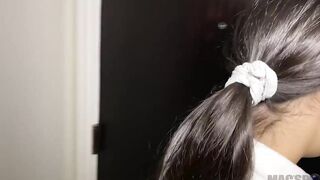 beauty 19 Yo Violet Starr Licks Hotel Employee's Booty and Fucks His Long Penis