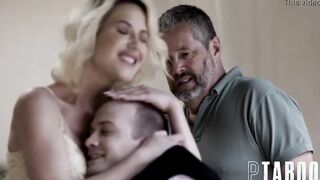Hottie Blonde Stepmom Kit Mercer Plowed Her New Stepson Besides Hubby
