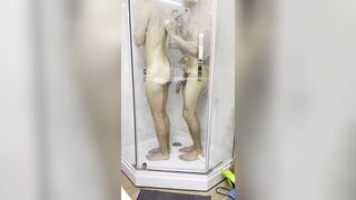 Sex of a crazy hot Russian lovers into the shower