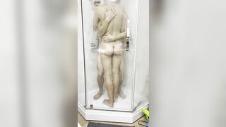 Sex of a crazy hot Russian lovers into the shower