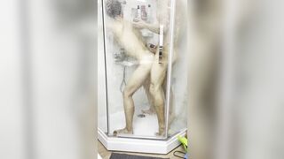 Sex of a crazy hot Russian lovers into the shower