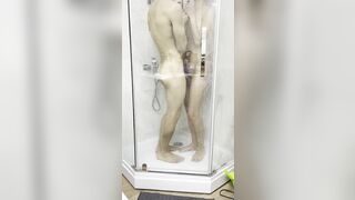 Sex of a crazy hot Russian lovers into the shower