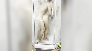 Sex of a crazy hot Russian lovers into the shower
