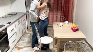 HOT FUCKED INTO THE KITCHEN & jizzed