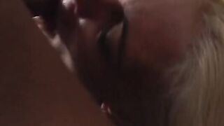African stud slams a blond old with tight body
