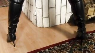 Ravishing dark hair inside african underwear takes on 2 dicks