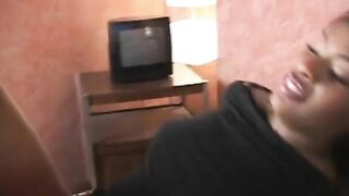 Black Hottie gets her booty drilled and mouth creamed
