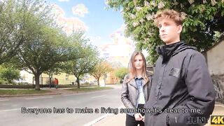 HUNT4K. Hunter financially helps lovers by fucking boys girlfriend