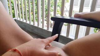 Pov into front of people chick touching vagina