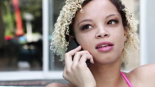 Inked Ashley Lovebug has interracial sex with white dick