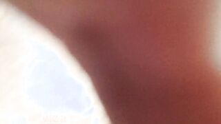 Outdoor masturbation into vehicle park, long jugs women