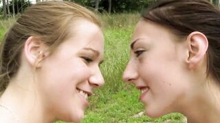 Skating outside lesbians snatch licking and toy plowed