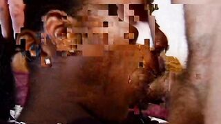 White experienced stud fucks ebony gilr and creams her face