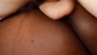 White experienced stud fucks ebony gilr and creams her face