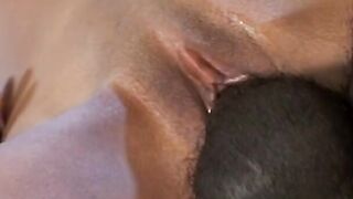 African sluts with natural titties is jumping on long ebony rod