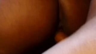 Bubble booty black offer sloppy bj before getting boned