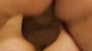Horny goddess gets fuck by 2 rough dicks near fireplace