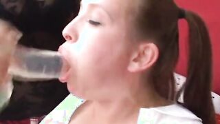 2 Bae young dyke into plaid skirts fill each other twat