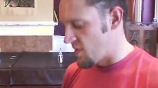 Adorable college blonde gets cum after rough anal drilling
