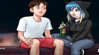 SummertimeSaga - Peeping Nude People Through Binoculars E1