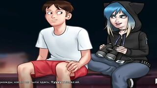 SummertimeSaga - Peeping Nude People Through Binoculars E1