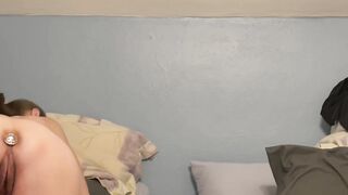 Older Marie rides and cuming begging for cum inside booty!
